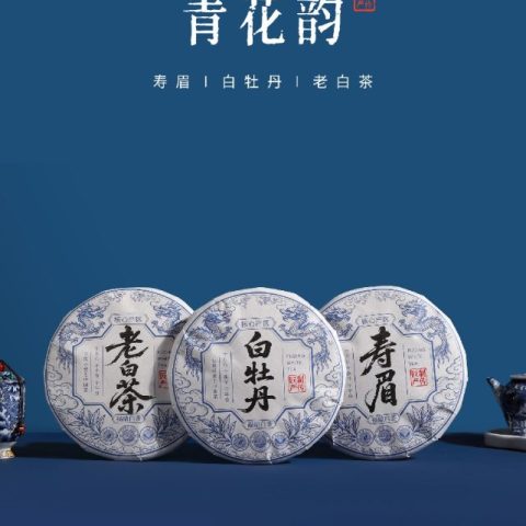青花韵老白茶 白牡丹 寿眉