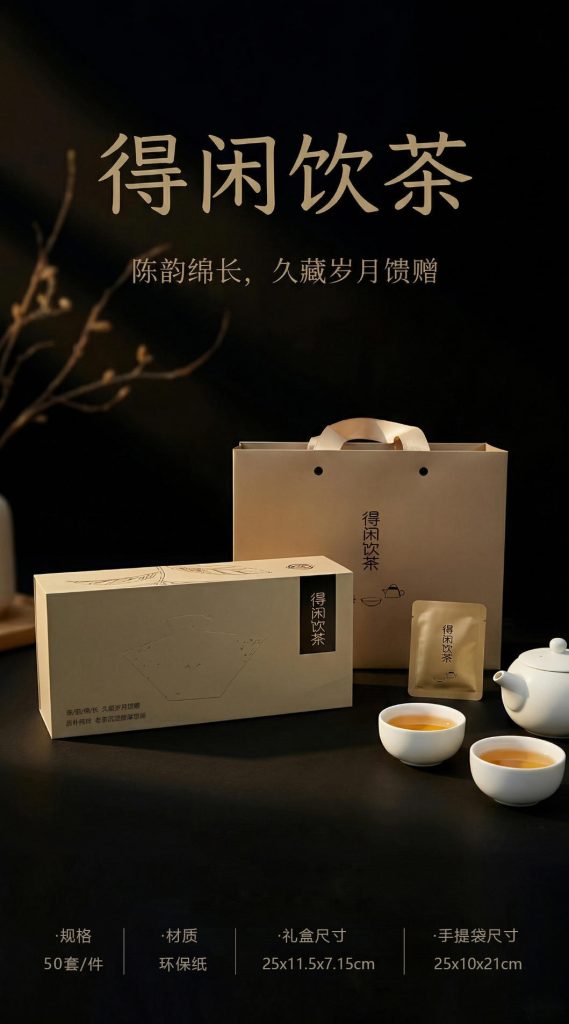 环保盒-得闲饮茶-45片饼干（三卡槽）