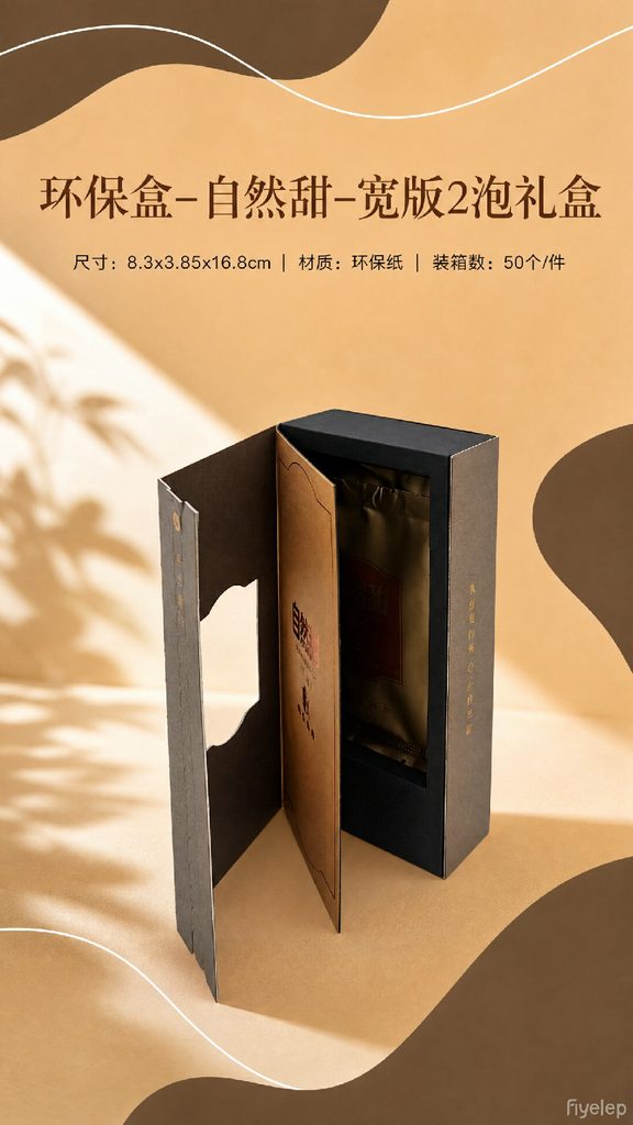 自然甜｜宽版2泡翻盖盒，小小一盒，藏住刚刚好的茶香